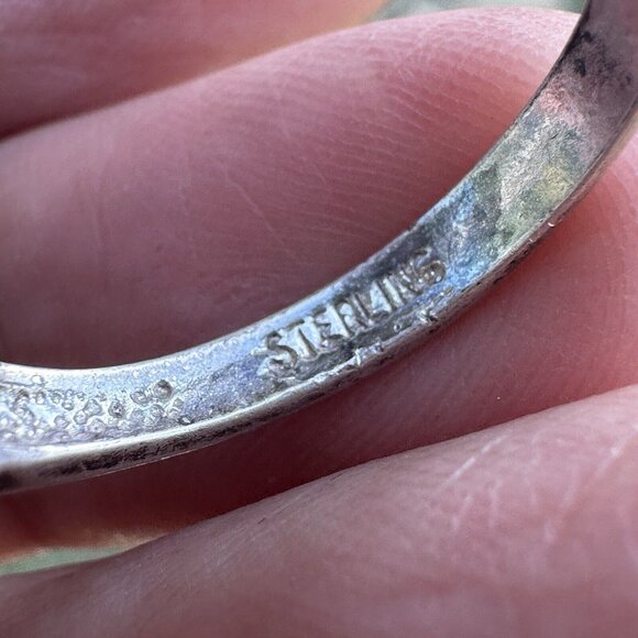 VTG Jay King DTR Sterling 925‎ Black Spinel Ring Size 7 Oval Shape 2.7g - Picture 9 of 11